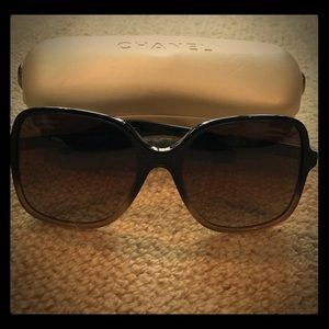 Chanel Square Oversized Ombré Sunglasses